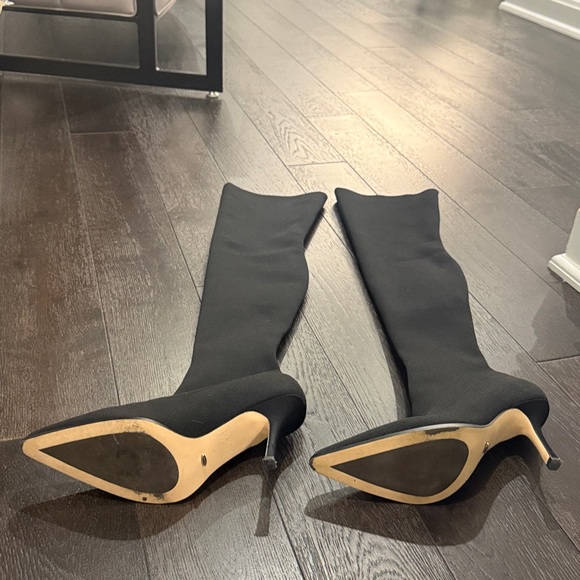 Tony Bianco Sleek Black Over-the-Knee Boots - Picture 2 of 4